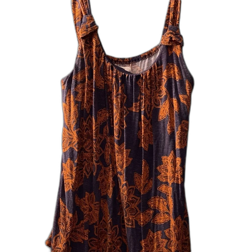Maurices Flowy Floral Blouse – Size Small – Blue & Orange